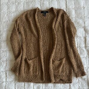 Forever 21 Brown Knit Cardigan
